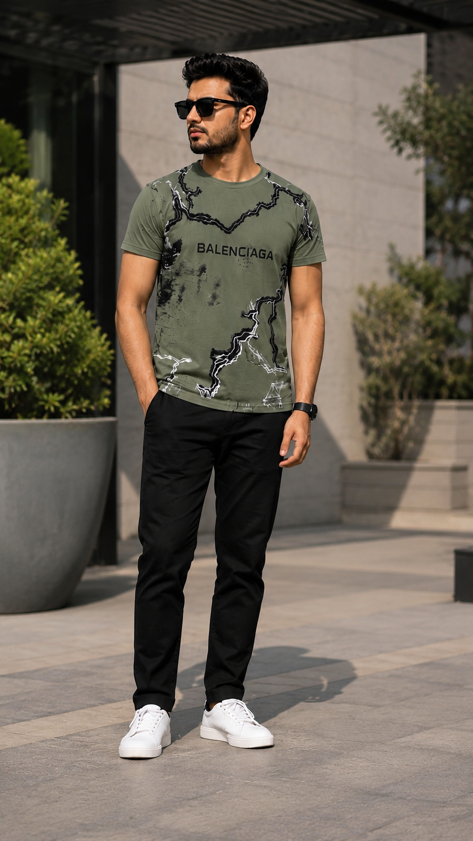 Premium Men's Print Half Sleeve T-Shirt