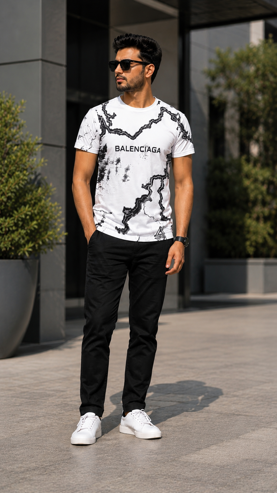 Premium Men's Print Half Sleeve T-Shirt