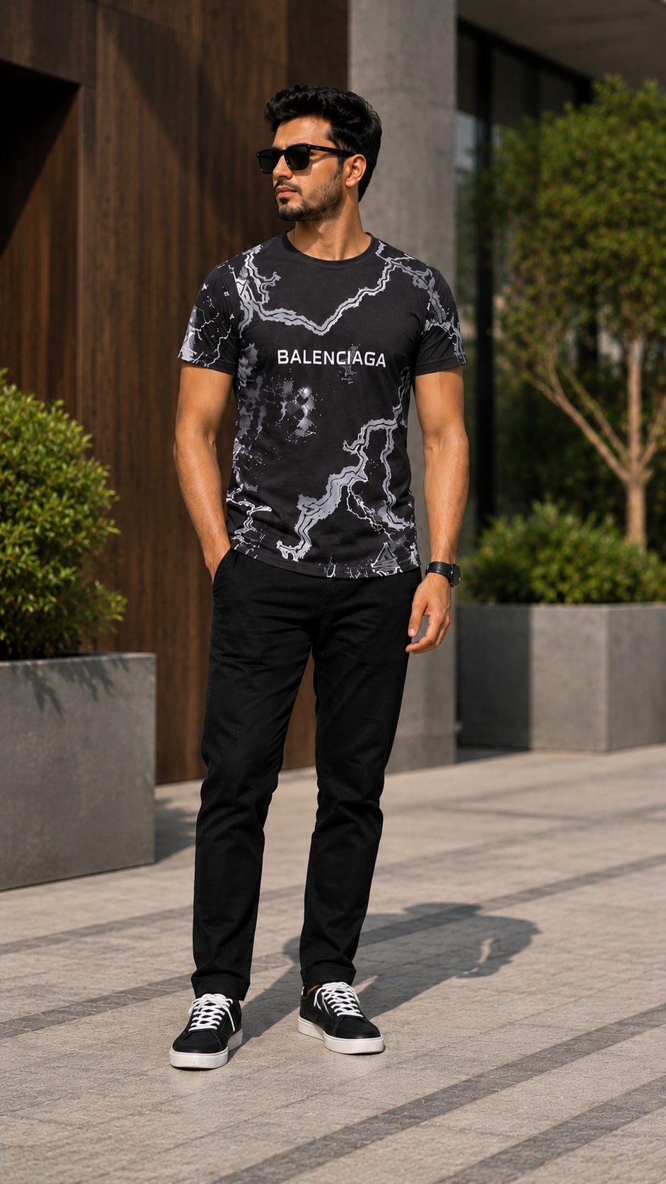 Premium Men's Print Half Sleeve T-Shirt