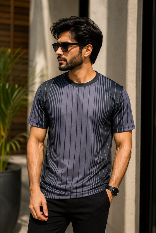 Men's Premium Pinstripe Dri-Fit T-Shirt