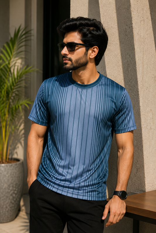 Men's Premium Pinstripe Dri-Fit T-Shirt