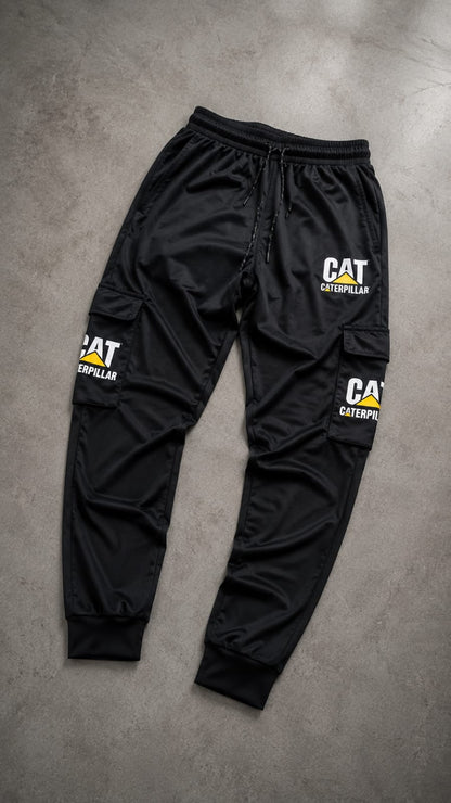 CAT Style Black Cargo Jogger Trouser for Men